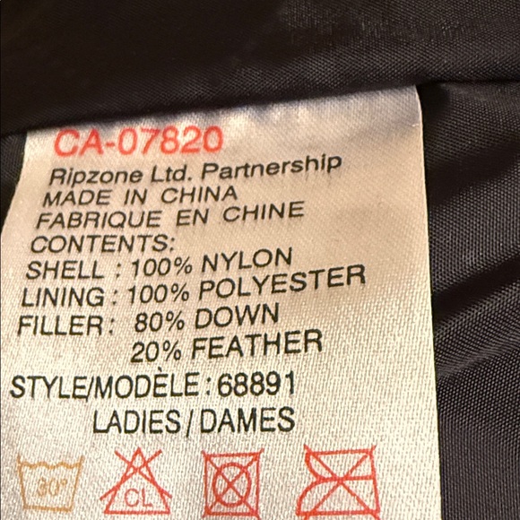 Women's Black Powder Room Down Puffer Snowboard Jacket size L - Picture 8 of 8